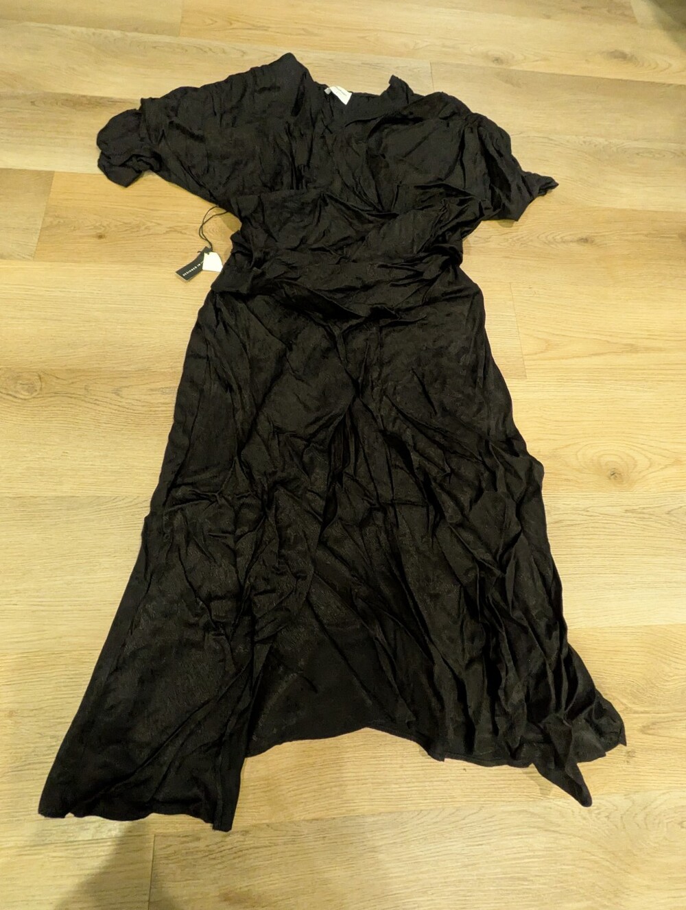 Callahan Size S Black Wrap Dress
